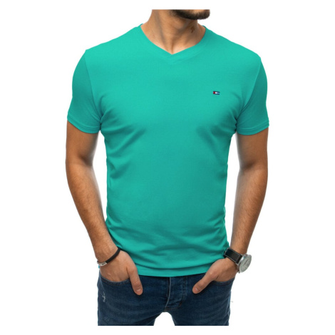 Pánské hladké tmavě zelené tričko Dstreet