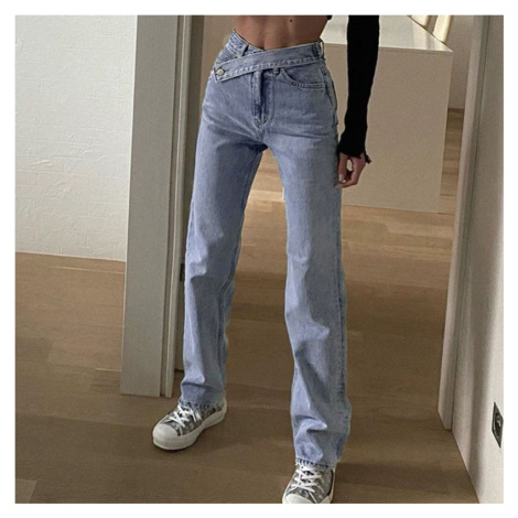 Rovné džíny s originálním zapínáním GRAPH FASHION