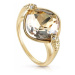 Guess Výrazný pozlacený prsten s krystaly UBR29022