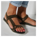 Sportovní sandály na suchý zip, kůže s certifikátem LWG