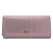 Women's pink oblong wallet