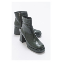 LuviShoes Fore Green Print Women's Boots