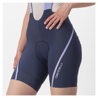 CASTELLI Cyklistické kalhoty krátké s laclem - VELOCISSIMA 3 - modrá