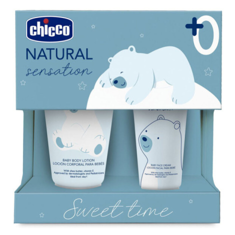 CHICCO Set dárkový kosmetický Natural Sensation - Sweet Time 0m+