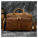 Kožená taška 17.3" business aktovka pracovní