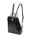 Dámský kožený batoh Vera Pelle Florence 2001 černý / zelený