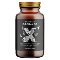 BrainMax GABA & B6, 700 mg, 100 rostlinných kapslí