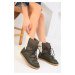 Soho Women's Khaki Boots & Bootie 18608