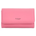 Elegantní dámská koženková peněženka Žofie, výrazná růžová