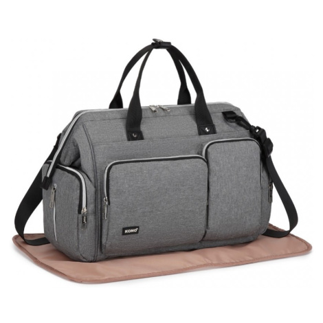 Cestovní multifunkční přebalovací taška Kono Mamabag - šedá