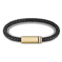 Hugo Boss Stylový kožený náramek Ares Single 1580624