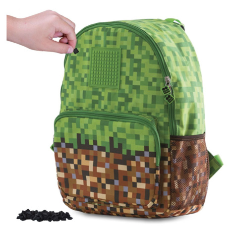 Pixie Crew volnočasový batoh Minecraft zeleno-hnědý