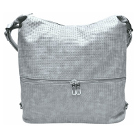 Velký světle šedý kabelko-batoh 2v1 se vzorem Felicita