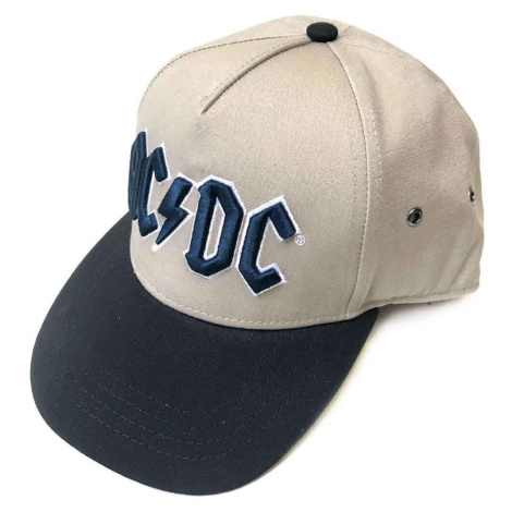 AC/DC Kšiltovka Navy Logo Black/Sand