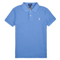 Polo Ralph Lauren SLIM POLO-TOPS-KNIT Modrá