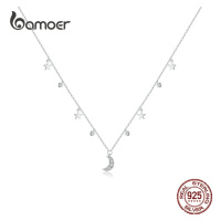 Stříbrný náhrdelník s přívěsky SCN420 LOAMOER