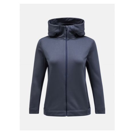 Mikina peak performance w rider tech zip hood modrá