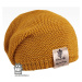 Pletená čepice Dráče - Colors 13, hořčicová tmavá Barva: Žlutá