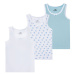 lupilu® Dívčí košilka s BIO bavlnou, 3 kusy (bílá/modrá)