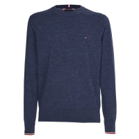 Tommy Hilfiger Sweater - TIPPED PIMA CTN MOULINE C-NK blue