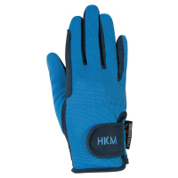Rukavice jezdecké Special HKM, pro dospělé, blue/light blue