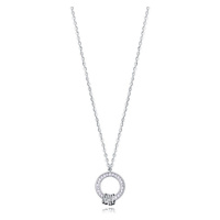 Viceroy Stříbrný dámský náhrdelník se zirkony Clasica 13165C000-30
