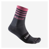 CASTELLI Cyklistické ponožky klasické - GIRO D'ITALIA 2024 - růžová/šedá