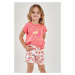 Letní dívčí pyžamo Mila růžové s jednorožcem