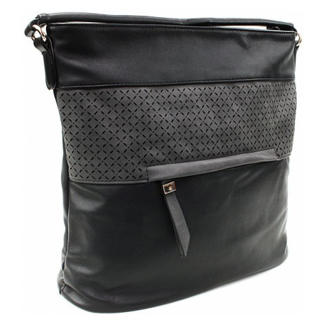 Černá dámská crossbody kabelka s vyraženým vzorem Jocelyn New Berry