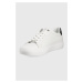 Kožené boty Calvin Klein bílá barva