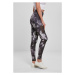 Ladies Tech Mesh AOP Leggings - darkflower