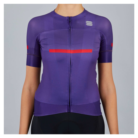 SPORTFUL Cyklistický dres s krátkým rukávem - EVO - fialová