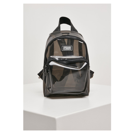 Průhledný mini batoh průhledný černý Urban Classics