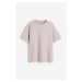 H & M - Tričko Loose Fit - růžová