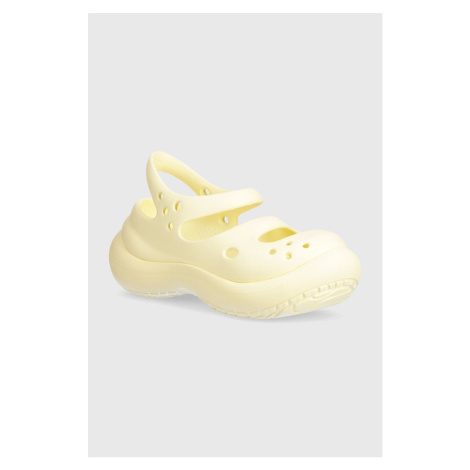 Sandály Crocs Phaedra dámské, béžová barva, na platformě, 209560