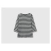 Benetton, Striped 3/4 Sleeve T-shirt In Pure Cotton