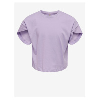 Světle fialové holčičí basic tričko ONLY Essa - Holky