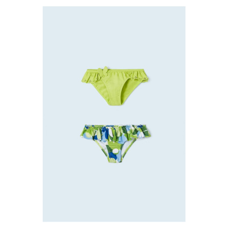 Dětské plavkové kalhotky Mayoral 2-pack zelená barva