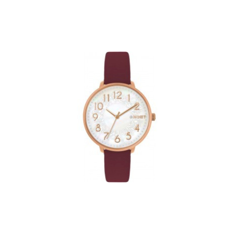 MINET MWL5164 Rose gold dámské hodinky PRAGUE Rose Flower s čísly