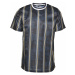 Thin Vertical Stripes AOP T-Shirt - navy