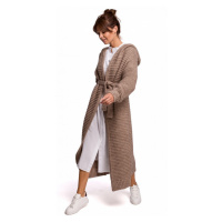 BK054 Dlouhý svetr s kapucí