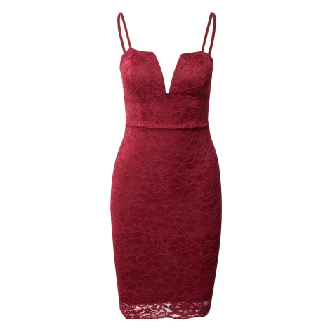WAL G. Koktejlové šaty 'HONEY' vínově červená