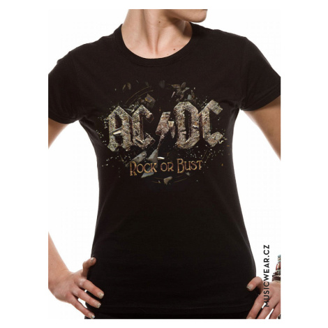 AC/DC tričko, Rock or Bust fitted, dámské