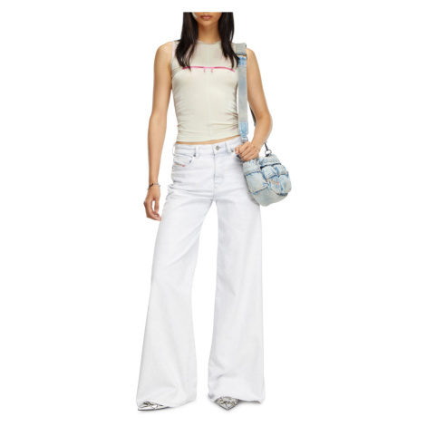 Bílé dámské džíny wide leg