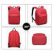 Konofactory Červený lehký batoh do školy "Basic"