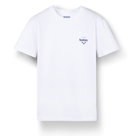 Botas Triko Basic White - Pánské pánské triko s krátkým rukávem bavlněné bílé česká výroba ze Zl Vasky