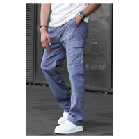 Madmext kouřové pánské kalhoty s kapsami 6811