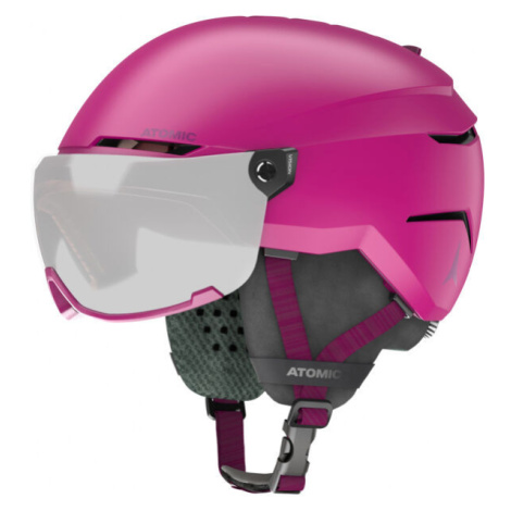 Atomic SAVOR VISOR JR Juniorská sjezdová helma, růžová, velikost