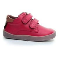 BUNDGAARD BLAKE VELCRO Dark Pink VB | Dětské celoroční barefoot boty