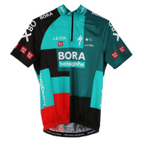 LE COL Cyklistický dres s krátkým rukávem - BORA HANSGROHE 2022 - šedá/zelená